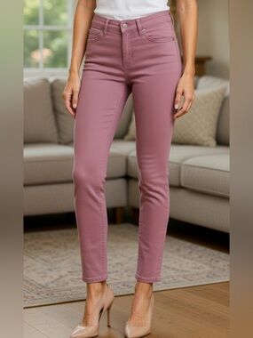 VERVET WISTFUL MAUVE HIGH-RISE ANKLE SKINNY JEANS 26” WAIST